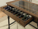 Jalisa Walnut/Black Counter Height Table - Ornate Home