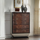 Jamonica Glossy Wood Grain Top/Gold Chest - Ornate Home
