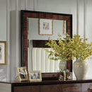 Jamonica Glossy Wood Grain Top/Gold Mirror - Ornate Home