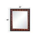 Jamonica Glossy Wood Grain Top/Gold Mirror - Ornate Home
