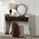 Jamonica Gray/Glossy Wood Grain Top Vanity Mirror - Ornate Home