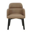 Jamonica Latte Leatherette/Black Arm Chair - Ornate Home