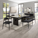 Jaramillo Beige/Black Bench - Ornate Home