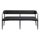Jaramillo Beige/Black Bench - Ornate Home