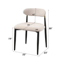 Jaramillo Beige & Black Side Chair (Set of 2) - Ornate Home