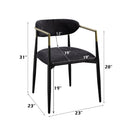 Jaramillo Black Side Chair (Set Of 2) - Ornate Home
