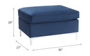 Jaszira Blue Modular Ottoman - Ornate Home