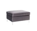 Jaszira Gray Modular Ottoman - Ornate Home