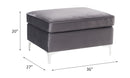 Jaszira Gray Modular Ottoman - Ornate Home