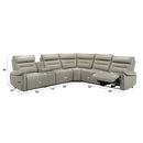 Jayke Light Gray Power Motion Sectional Sofa - Ornate Home