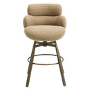 Jena Taupe/Bronze Counter Height Chair w/Swivel - Ornate Home