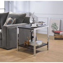 Jethro Espresso/Chrome End Table - Ornate Home