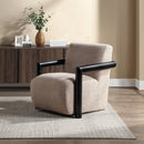 Jetta Latte/Black Accent Chair - Ornate Home