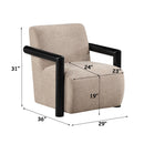 Jetta Latte/Black Accent Chair - Ornate Home