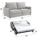 Jinn Beige Sofa w/Sleeper - Ornate Home
