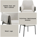 Jirina Beige Arm Chair (Set of 2) - Ornate Home