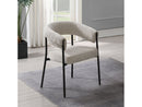 Jirina Beige/Black Arm Chair (Set of 2) - Ornate Home