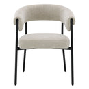 Jirina Beige/Black Arm Chair (Set of 2) - Ornate Home
