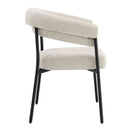 Jirina Beige/Black Arm Chair (Set of 2) - Ornate Home