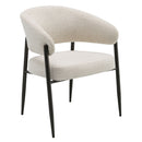 Jirina Beige/Black Arm Chair (Set of 2) - Ornate Home