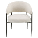 Jirina Beige/Black Arm Chair (Set of 2) - Ornate Home