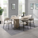 Jirina Travertine Dining Table - Ornate Home