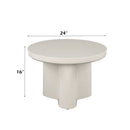 Joane Light Gray High Gloss End Table - Ornate Home