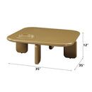 Joane Yellowish Brown Coffee Table - Ornate Home