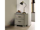 Joanna Weathered Gray Nightstand - Ornate Home