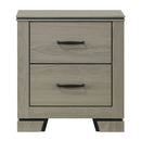 Joanna Weathered Gray Nightstand - Ornate Home