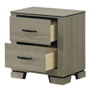 Joanna Weathered Gray Nightstand - Ornate Home