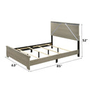 Joanna Weathered Gray Queen Bed - Ornate Home