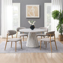 Kacey Engineered Stone Round Dining Table - Ornate Home