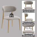 Kacey Gray Boucle & Natural Side Chair (Set of 2) - Ornate Home