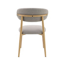 Kacey Gray Boucle & Natural Side Chair (Set of 2) - Ornate Home