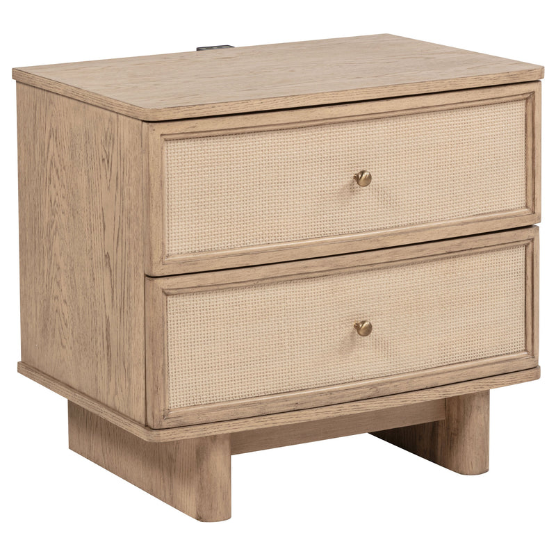 Kailani Beige Oak 4-piece Queen Bedroom Set - Ornate Home