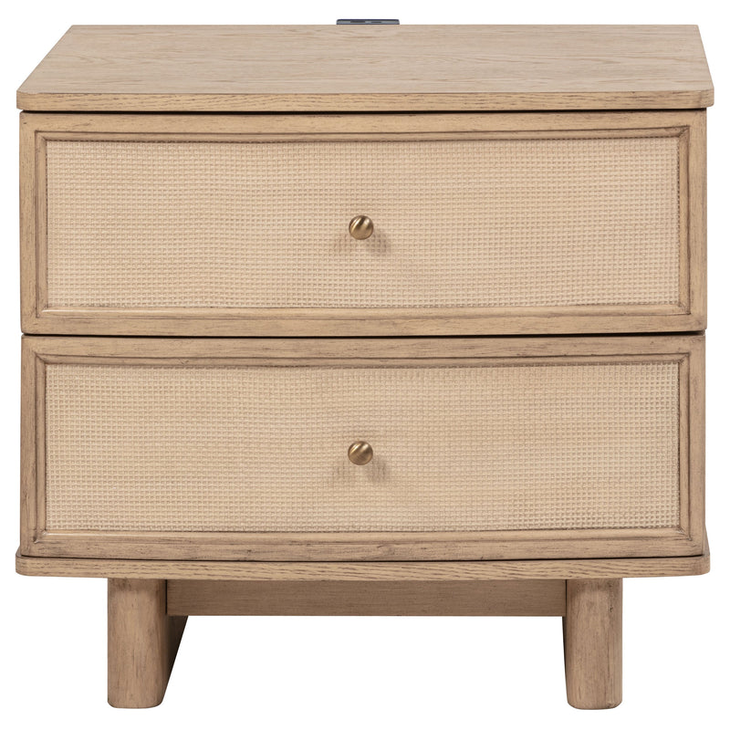 Kailani Beige Oak 4-piece Queen Bedroom Set - Ornate Home