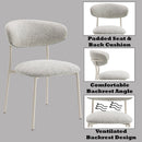 Kalam Gray & Beige Side Chair (Set of 2) - Ornate Home