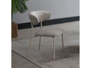 Kalam Gray & Beige Side Chair (Set of 2) - Ornate Home