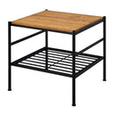 Kande Oak/Black End Table - Ornate Home