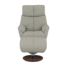Kandoro Gray Motıon Accent Chair W/Swivel & Ottoman - Ornate Home