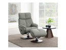 Kandoro Gray Motıon Accent Chair W/Swivel & Ottoman - Ornate Home