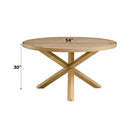 Kasem Oak Round Dining Table - Ornate Home