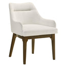 Kasha Chenille/Vintage Oak Arm Chair (Set of 2) - Ornate Home