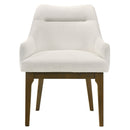 Kasha Chenille/Vintage Oak Arm Chair (Set of 2) - Ornate Home