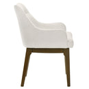 Kasha Chenille/Vintage Oak Arm Chair (Set of 2) - Ornate Home