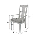 Katia Gray Arm Chair (Set Of 2) - Ornate Home