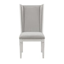 Katia Light Gray/Weathered White Hostess Chair (Set of 2) - Ornate Home