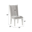 Katia Light Gray/Weathered White Hostess Chair (Set of 2) - Ornate Home
