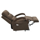 Kayla Chocolate Power Recliner w/Lift & Heating & Massage - Ornate Home